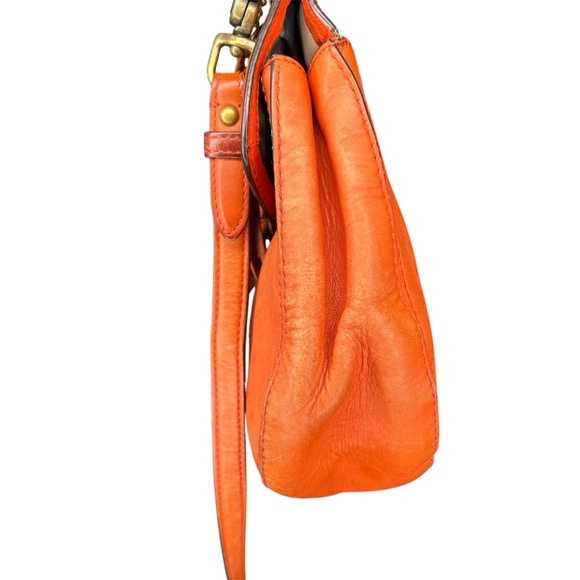 Coach orange Limited Edition 70th anniversary Willis Satchel Crossbody Purse - Picture 4 of 10